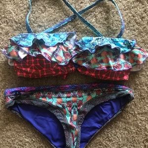 Maaji Pineapple Swimsuit with Ruffle Detail